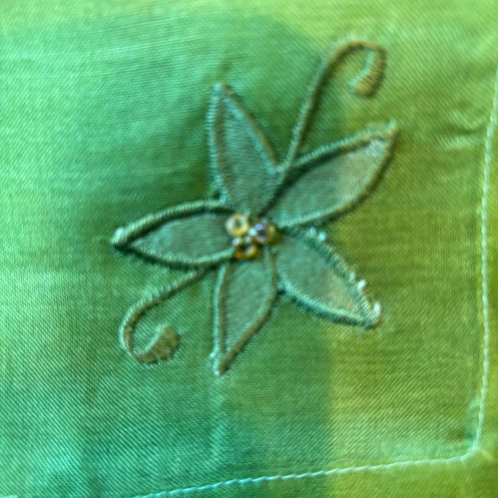 2 Pottery Barn silk napkins